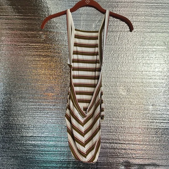 Free People Ribbed Multicolor Striped Swimsuit. XS - Picture 2 of 8